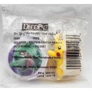 DecoPac Cake Topper Light Up Pikachu Birthday Party‎ Pokémon Squirtle